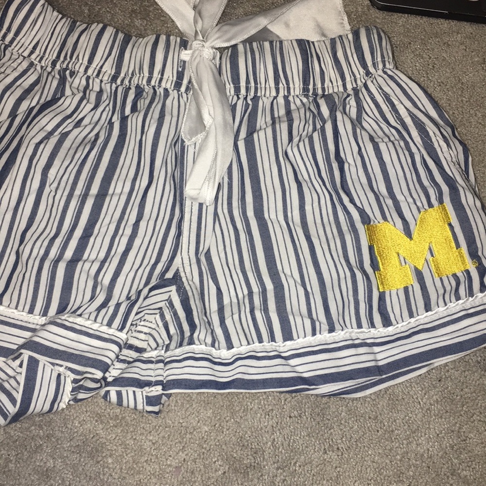 Michigan pajama shorts